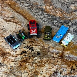 Assorted Mini Monster Trucks- Set of 5 plus bonus